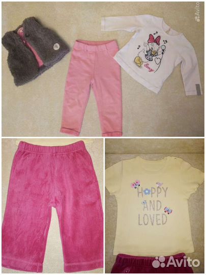 Вещи для девочки 68 74 р