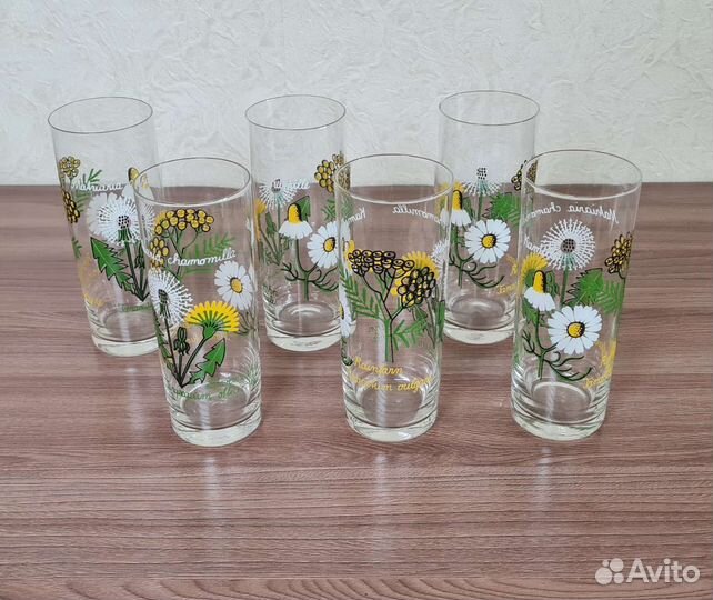 Стаканы стекло 6шт