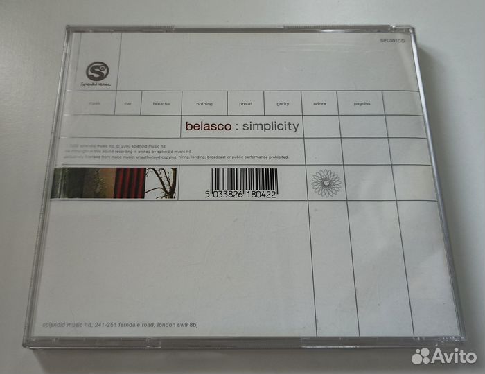Belasco - Simplicity (2000) (CD)