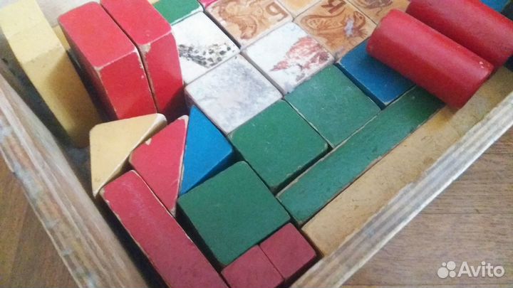 Кубики детские деревянные СССР