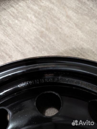 Диски штампованные R15 на Kia Rio / Hyndai Solaris