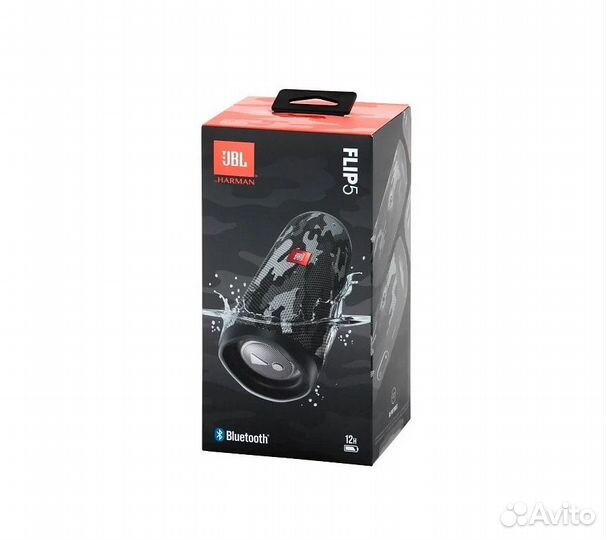 Колонка JBL Flip 5, черный камуфляж
