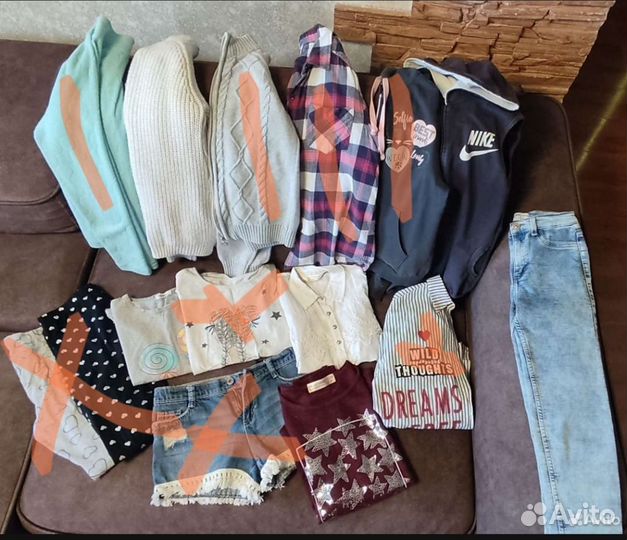 Вещи пакетом на девочку10-14 лет