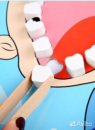 Детский игровой набор стоматолога, книжка