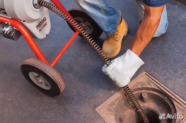 Прочистка канализации, устранение засора, промывка