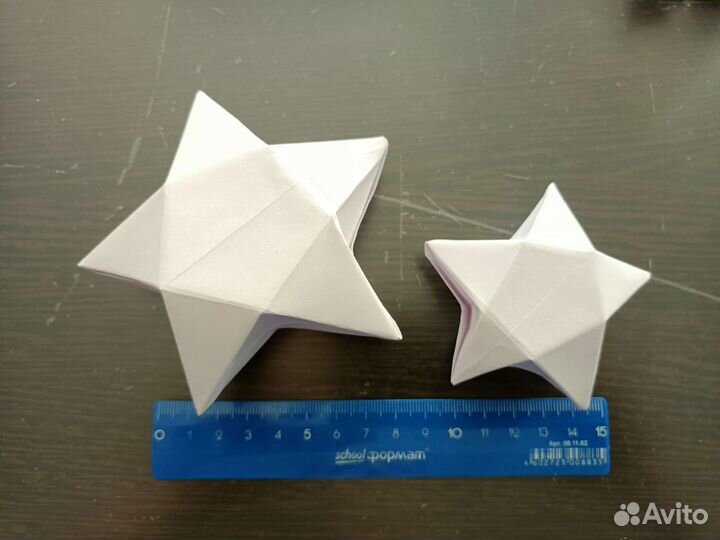 Звезда коробочка конверт оригами