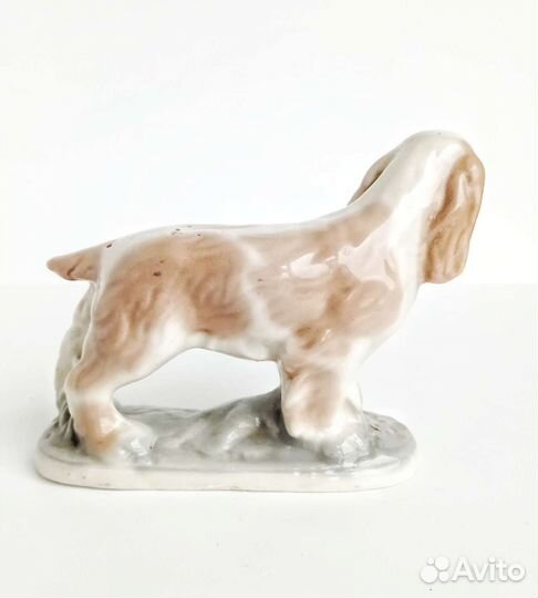 Фарфор статуэтка Спаниель Артель Прогресс СССР