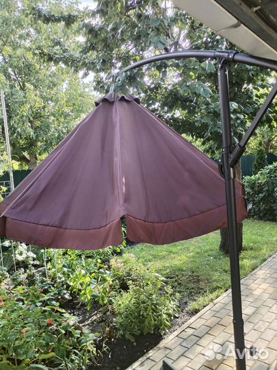 Зонт - тент выдвижной, садовый, пляжный