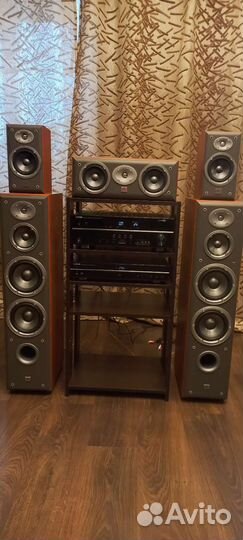 Акустика JBL E Northridge+Yamaha RX-V371