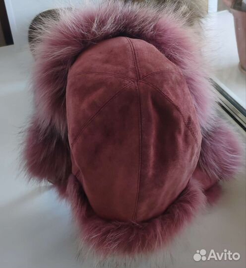 Шапка из меха песца размер 56