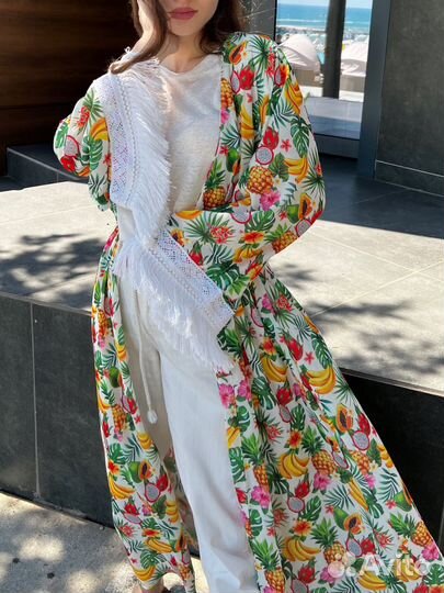 Накидка пляжная фрукты