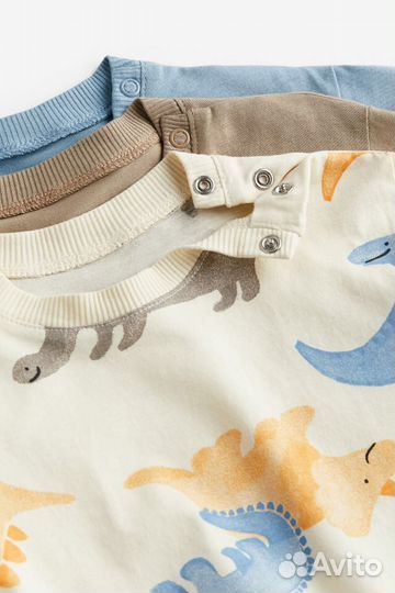 Комплект лонгсливов hm 68 динозавры