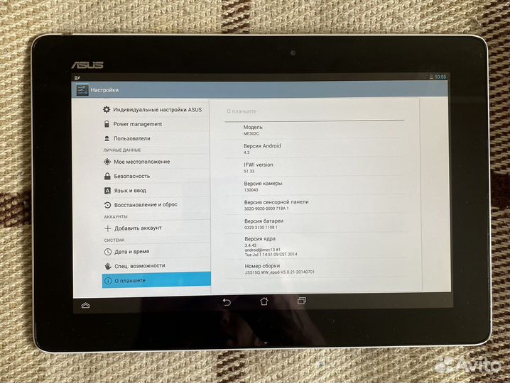 Планшет asus MeMO Pad FHD 10 ME302C