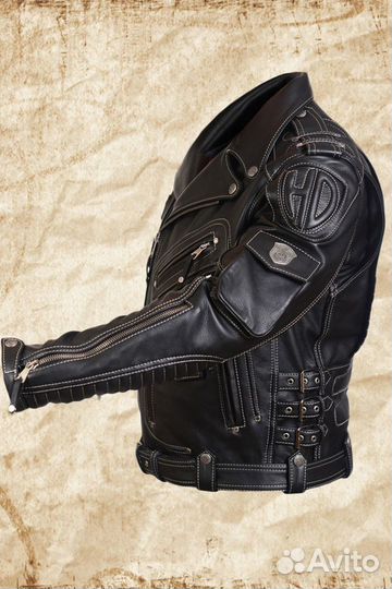 Кожаная куртка косуха pretender