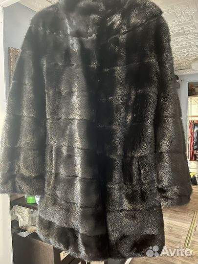 Шуба норковая поперечка 46 48