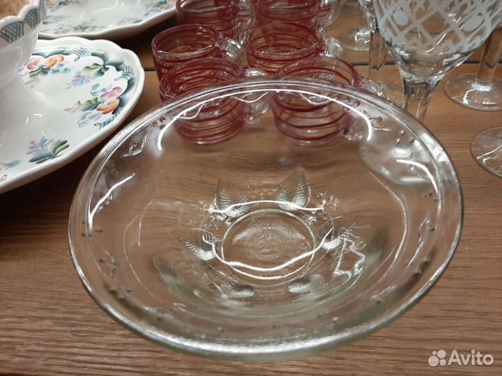 Конфетница вазочка стекло СССР