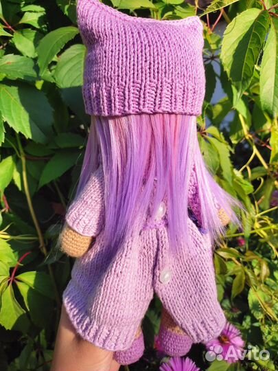 Кукла вязаная интерьерная