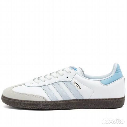 Adidas Samba Og White Blue Halo Powder Sky Blue