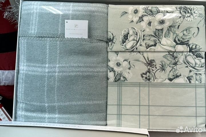 Постельное белье + плед. Хлопок 100 Турция