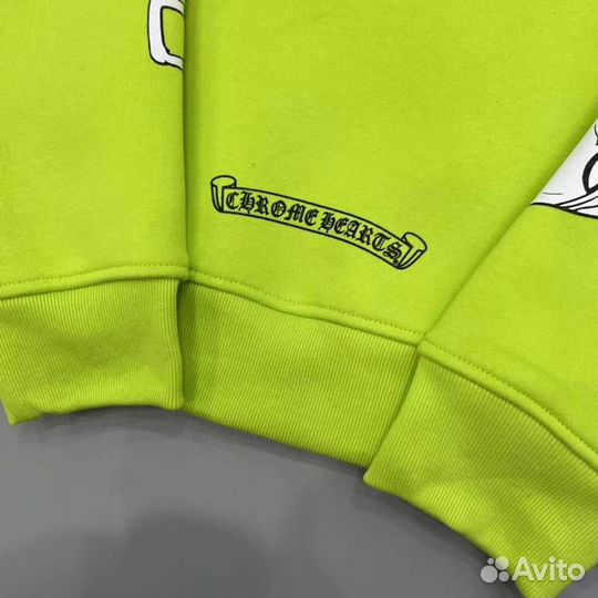 Худи Chrome Hearts Lime Green