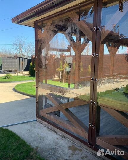 Мягкие окна для беседки