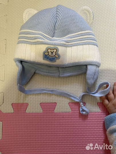 Шапка для мальчика новорожденного весна 0 до 3