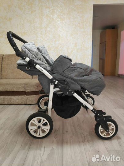 Прогулочная коляска для двойни бу