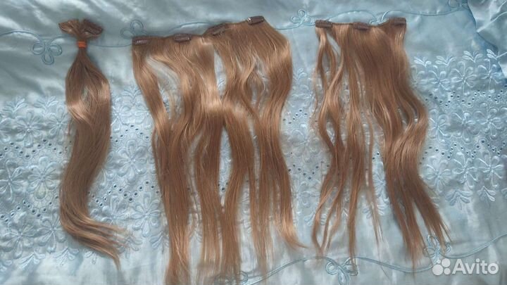 Волосы на заколках новые