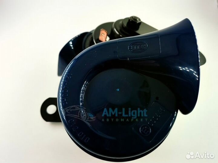 Звуковой сигнал громкий Hella синий, комплект