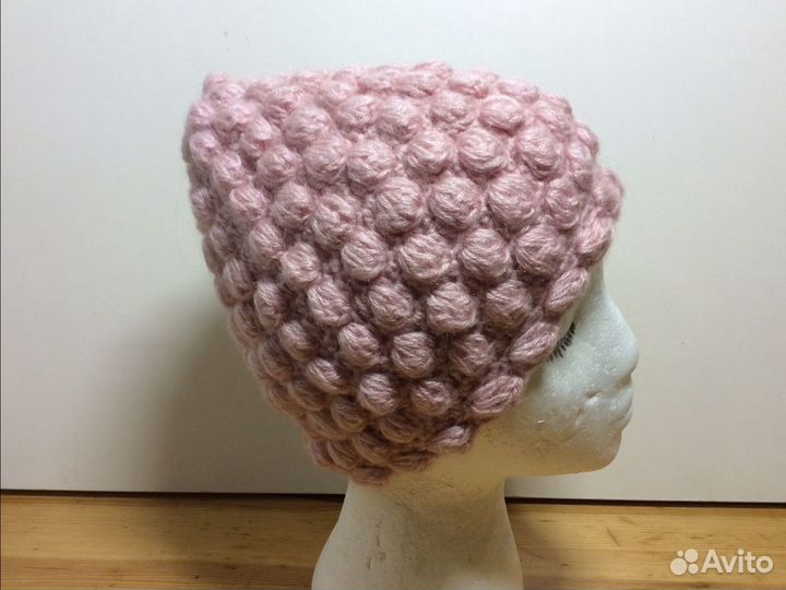 Очаровательная вязаная шапочка соты, 53-56, арт226