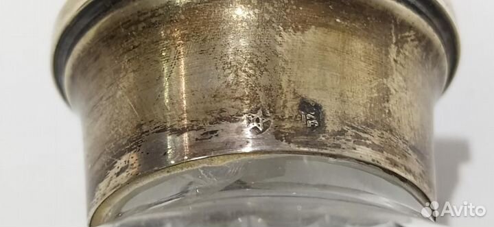 Графин Штоф Хрусталь Серебро Клеймо звезда Испания