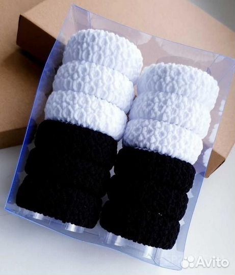 Набор ярких резинок для густых волос 12шт. TM0043