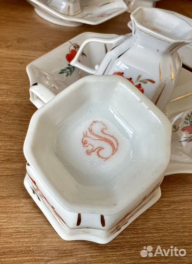 Кофейный сервиз СССР сысертский фарфор