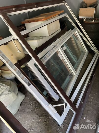 Дверь входная алюминиевая бу