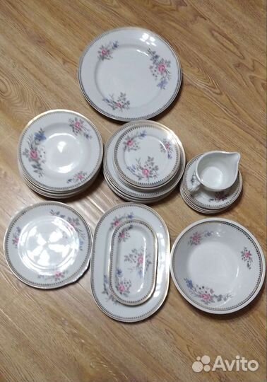 Сервиз столовый Цветы Польша на 6 персон