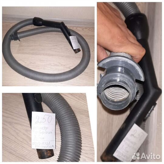 Разные комплектующие и нерабочий пылесос