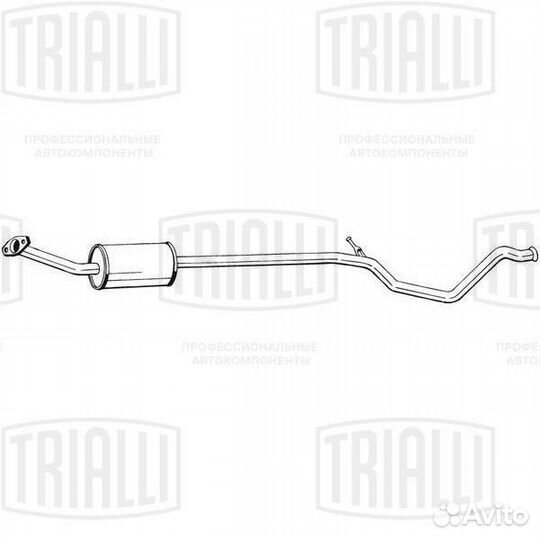Глушитель резонатор Citroen Peugeot