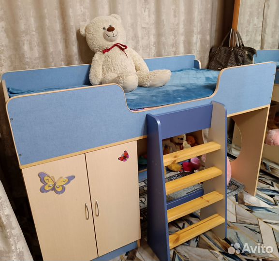 Кровать детская от 3 до 12 лет, с матрасом