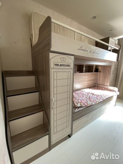 Двухъярусная кровать бу