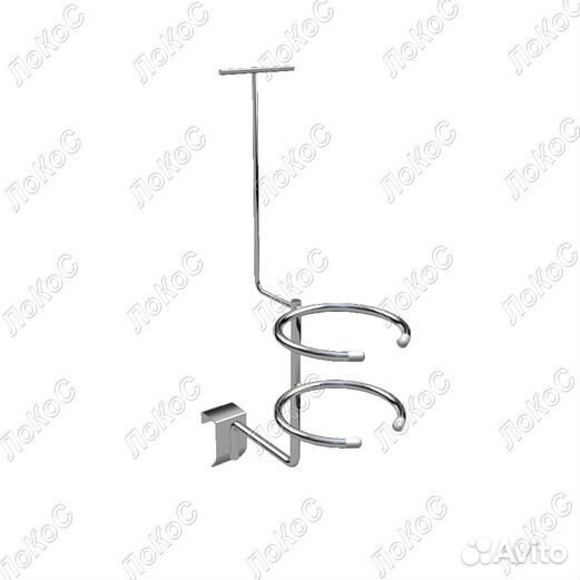 Держатель для фена с ценникодержателем на штангу