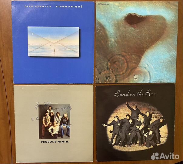 Винил Dire Straits, Pink Floyd, Procol Harum,Wings