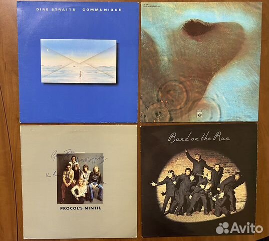 Винил Dire Straits, Pink Floyd, Procol Harum,Wings