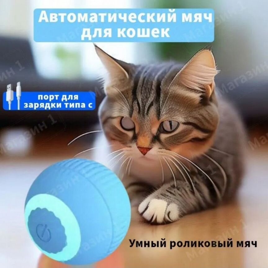 Интерактивный мяч для кошки