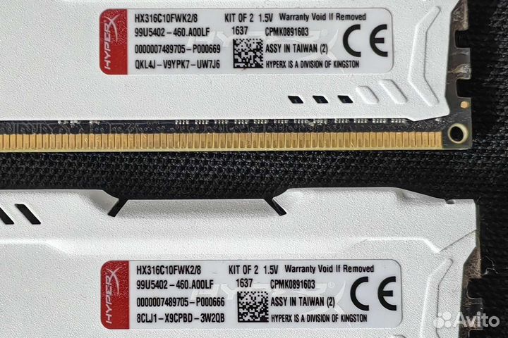 Оперативная память Kingston HyperX fury 8 гб DDR3