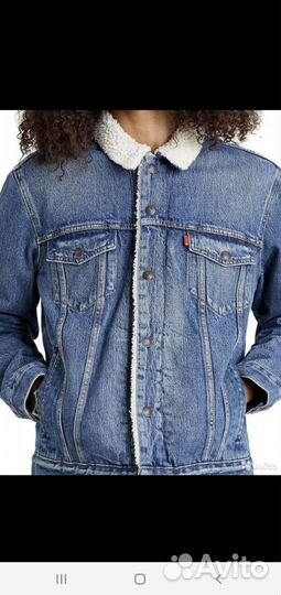 Джинсовая куртка levis sherpa Trucker