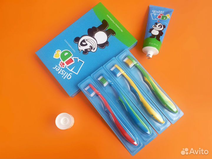 Детская зубная щетка Glister Kids Амвэй уп/4шт фрг