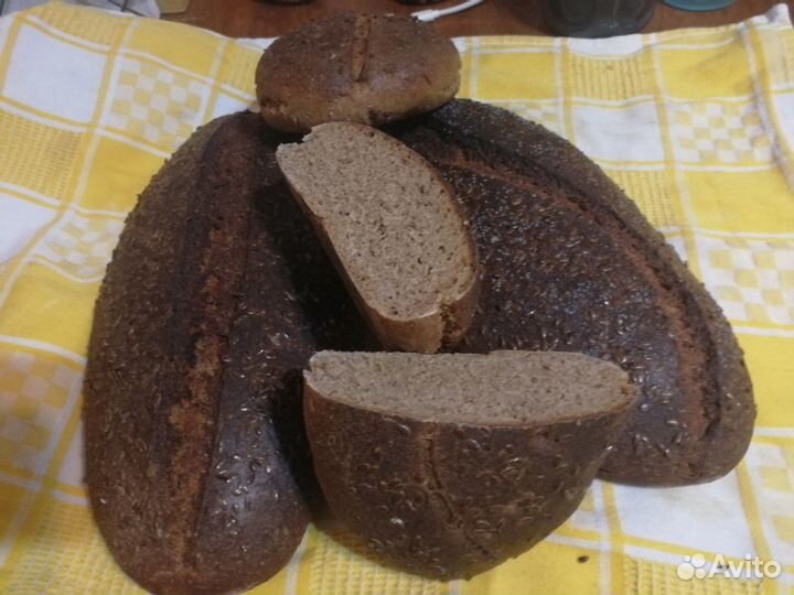 Хлеб ржаной и пшеничный на закваске