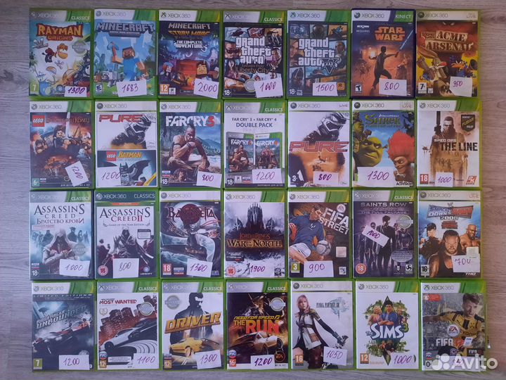 Игры Xbox 360 лицензионные диски