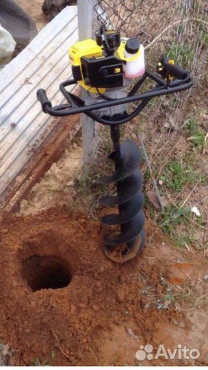 Бурение ям под столбы забора