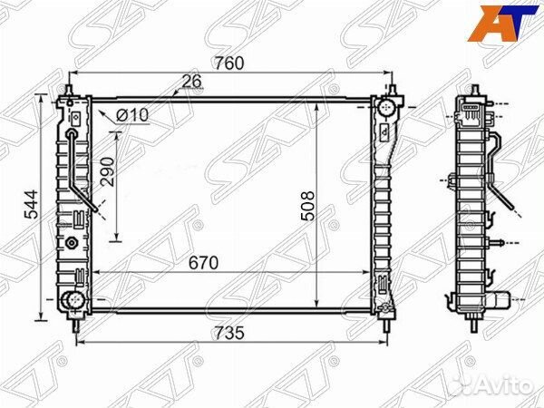 Радиатор chevrolet captiva, chevrolet captiva 06